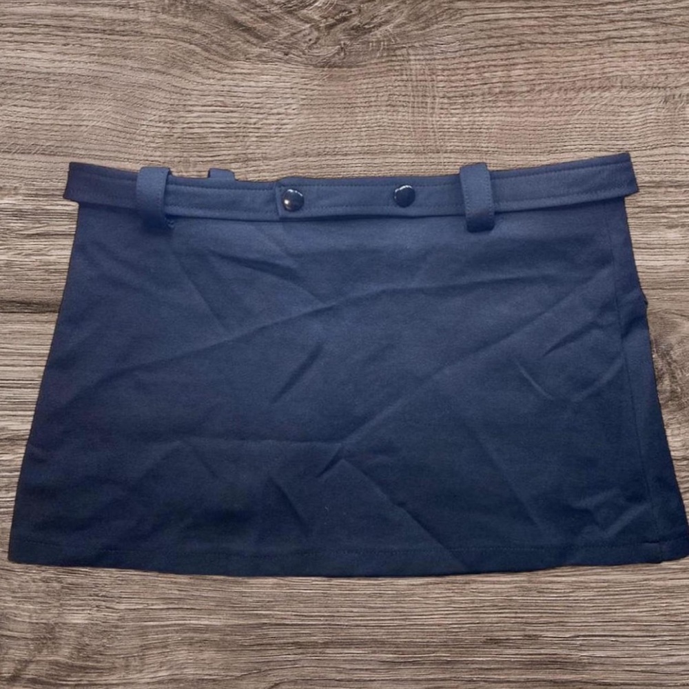 Black Casting mini skirt